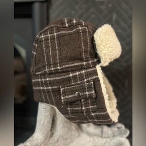 Stetson Wool Blend Trapper Hat Sherpa Lined Aviator Winter XL